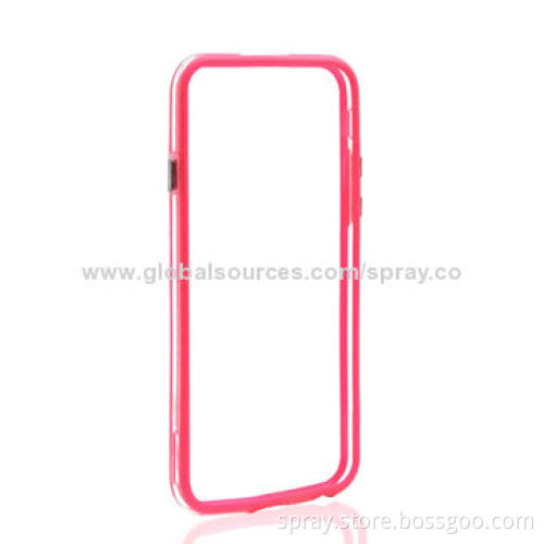 PC + TPU Bumper Frame Cases for iPhone with Metal Buttons